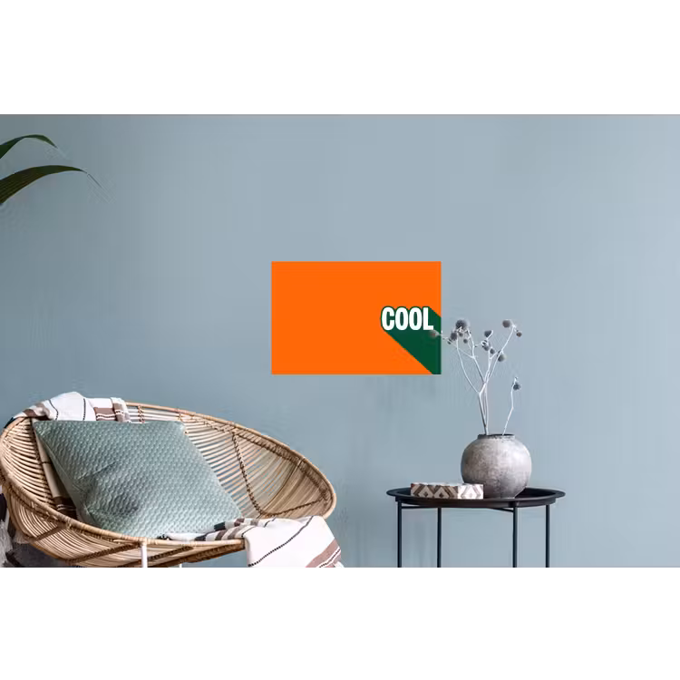 Muursticker - Cool - Oranje - Groen — 4