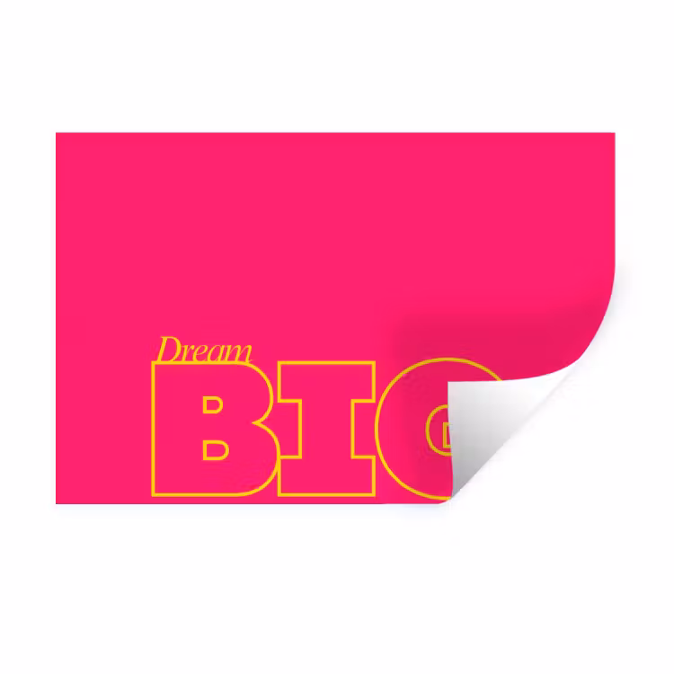 Muursticker - Minimalistisch - Roze - Dream big - Grafisch — 1