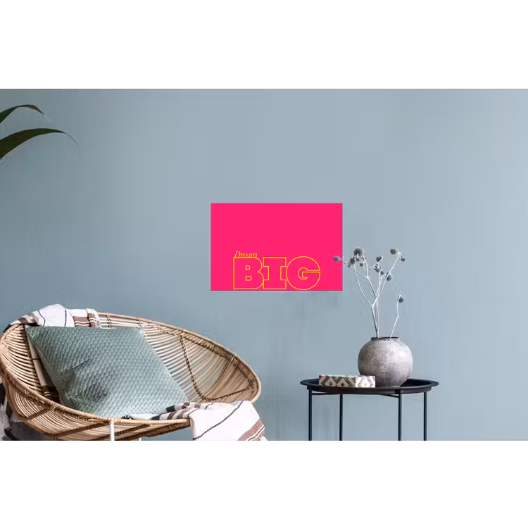 Muursticker - Minimalistisch - Roze - Dream big - Grafisch — 4