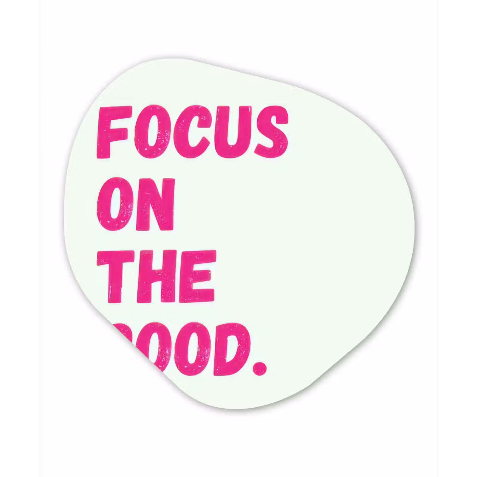 Organisch schilderij - Forex - Focus on the good - Beige - Roze — 1