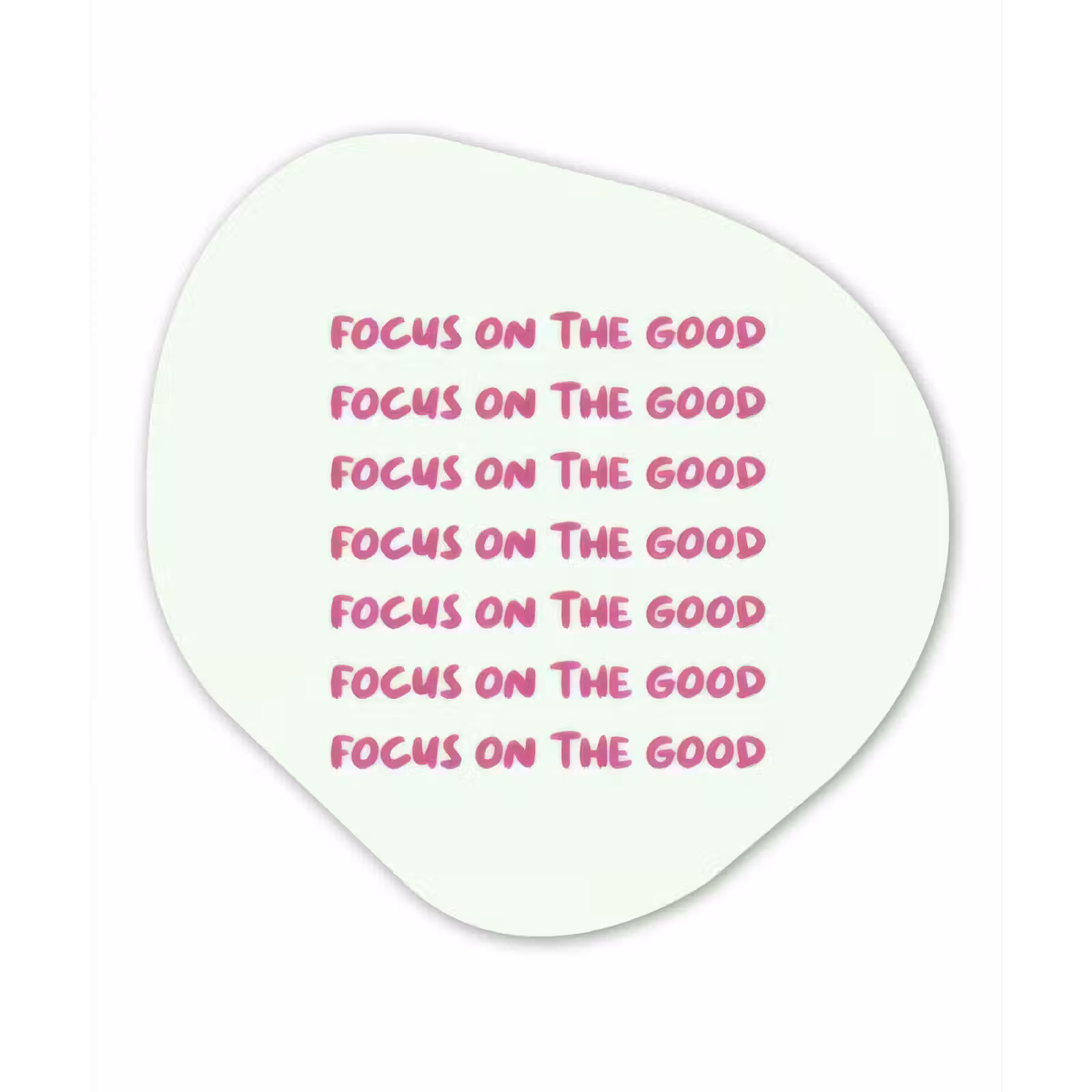 Organisch schilderij - Forex - Focus on the good - Roze — 1