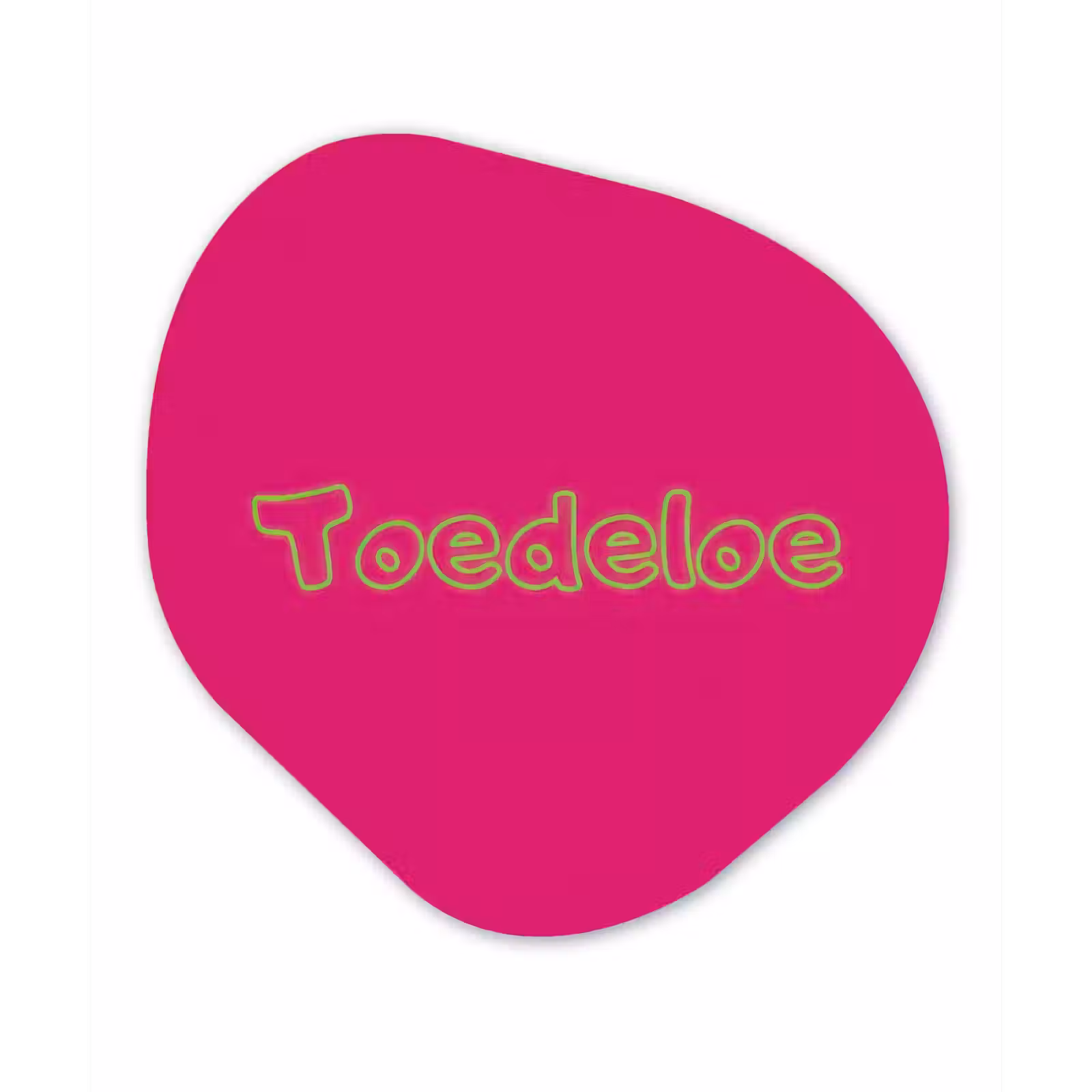 Organisch schilderij - Forex - Toedeloe - Groen - Roze — 1