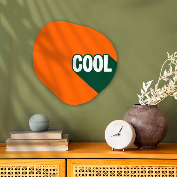 Organisch schilderij - Forex - Cool - Oranje - Groen — 2