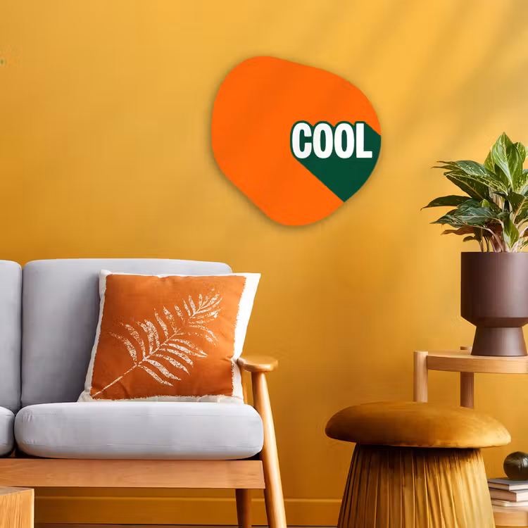 Organisch schilderij - Forex - Cool - Oranje - Groen — 3