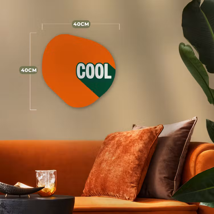 Organisch schilderij - Forex - Cool - Oranje - Groen — 4