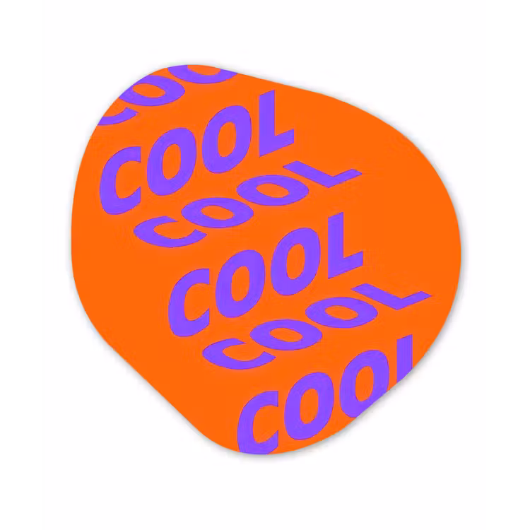 Organisch schilderij - Forex - Cool - Paars - Oranje — 1