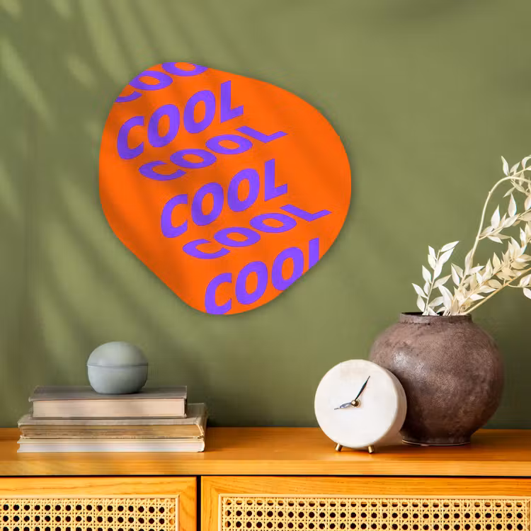 Organisch schilderij - Forex - Cool - Paars - Oranje — 2