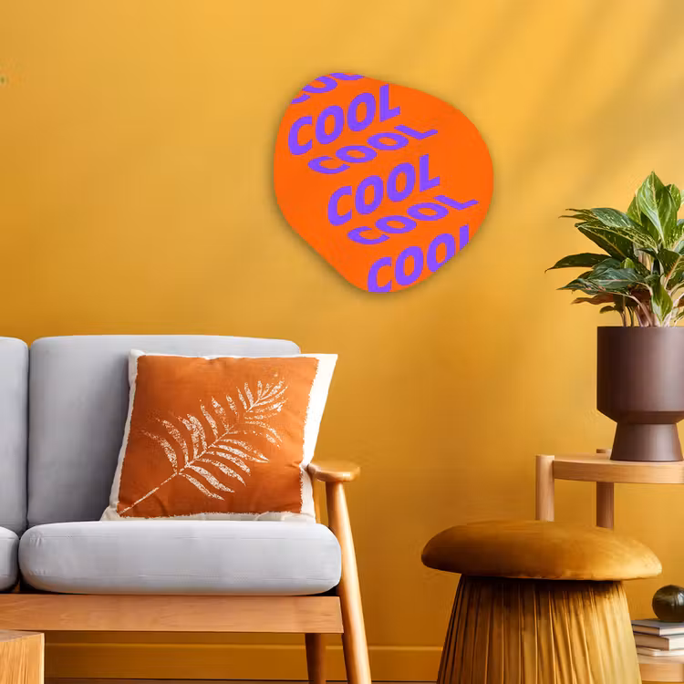 Organisch schilderij - Forex - Cool - Paars - Oranje — 3