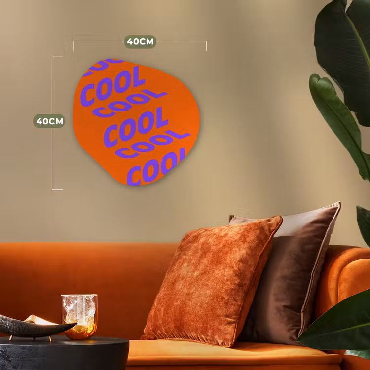 Organisch schilderij - Forex - Cool - Paars - Oranje — 4