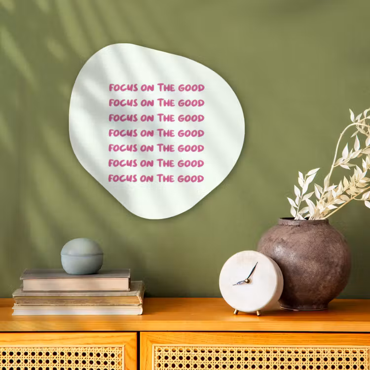 Organisch schilderij - Forex - Focus on the good - Roze — 2
