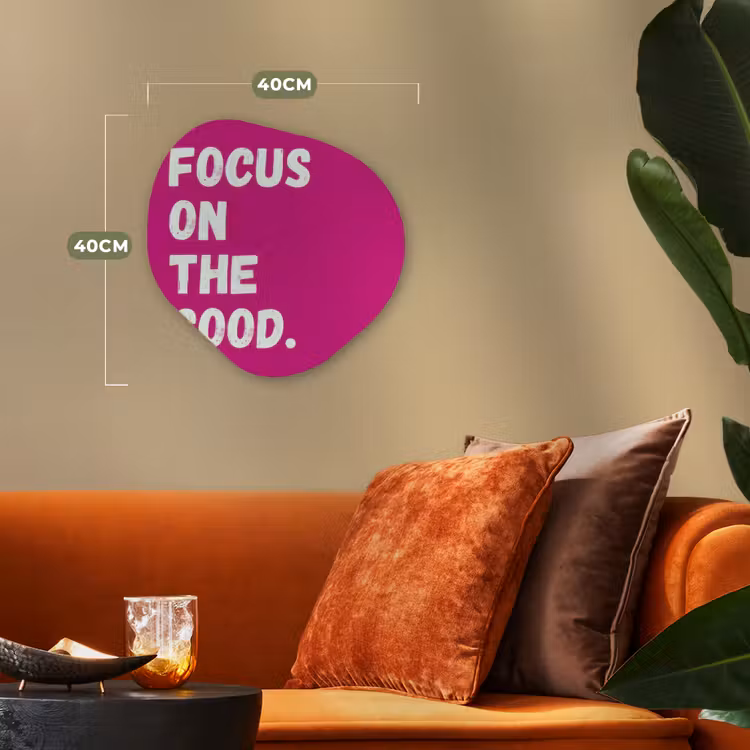 Organisch schilderij - Forex - Focus on the good - Roze - Simple — 4