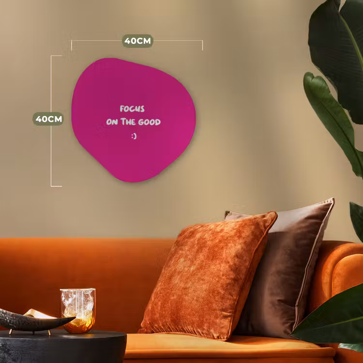 Organisch schilderij - Forex - Focus - Smiley - Roze — 4