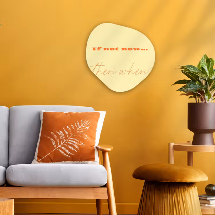 Organisch schilderij - Forex - Geel - Oranje - if not now then when — 3