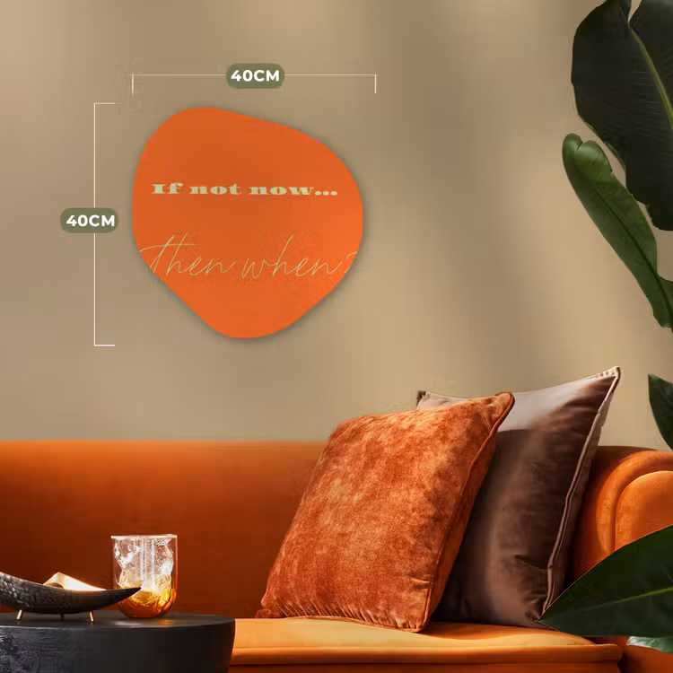 Organisch schilderij - Forex - If not now then when - Oranje - Geel - Levendig — 4