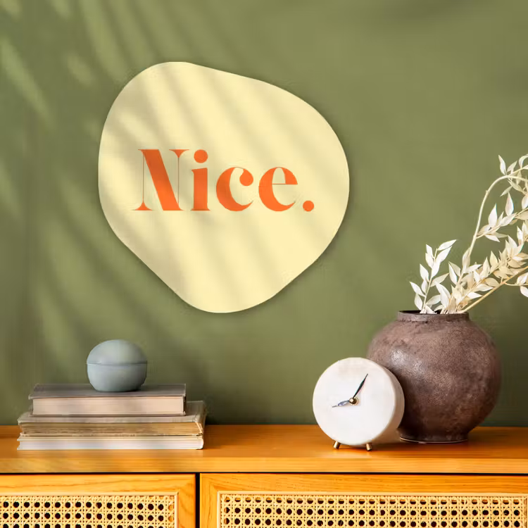 Organisch schilderij - Forex - Nice - Oranje - Geel - Minimalistisch — 2