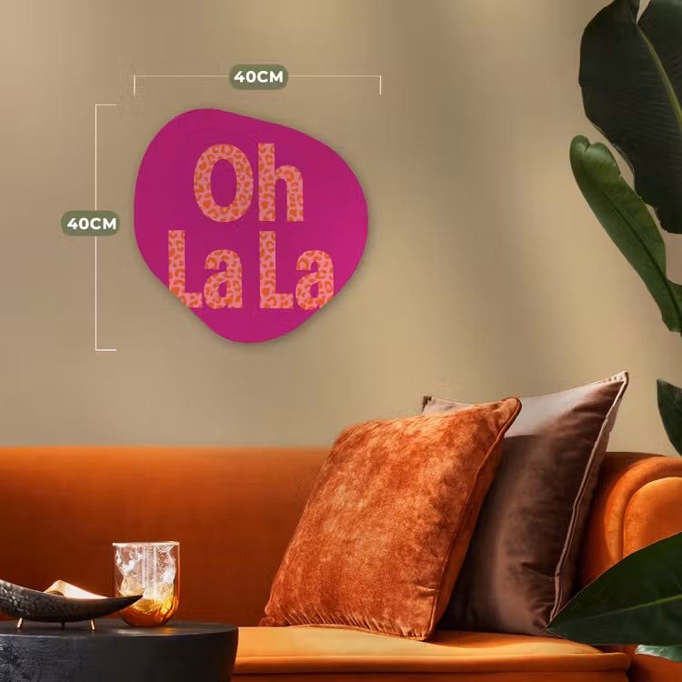 Organisch schilderij - Forex - Oh la la - Luipaardprint - Roze — 4