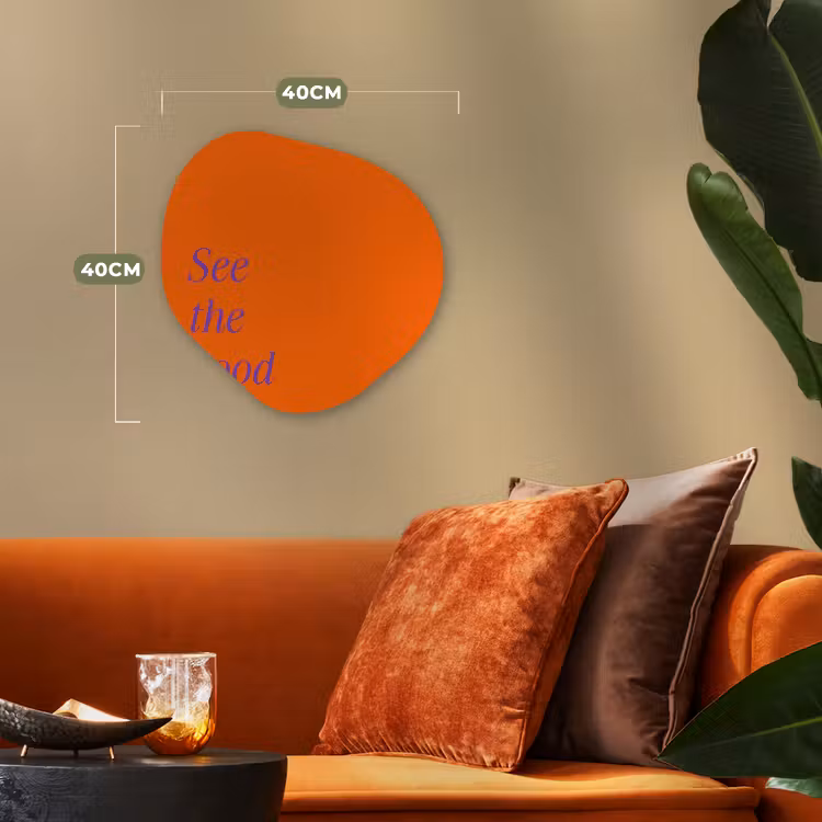 Organisch schilderij - Forex - See te good - Paars - Oranje — 4