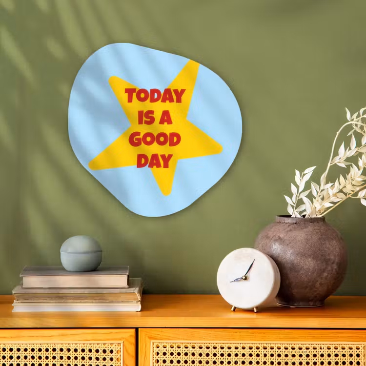 Organisch schilderij - Forex - Ster - Today is a good day - Blauw — 2