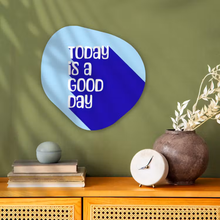Organisch schilderij - Forex - Today is a good day - Blauw - Schaduw — 2