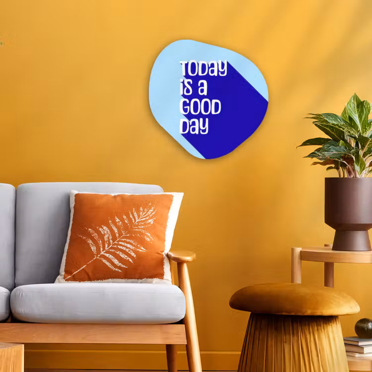 Organisch schilderij - Forex - Today is a good day - Blauw - Schaduw — 3