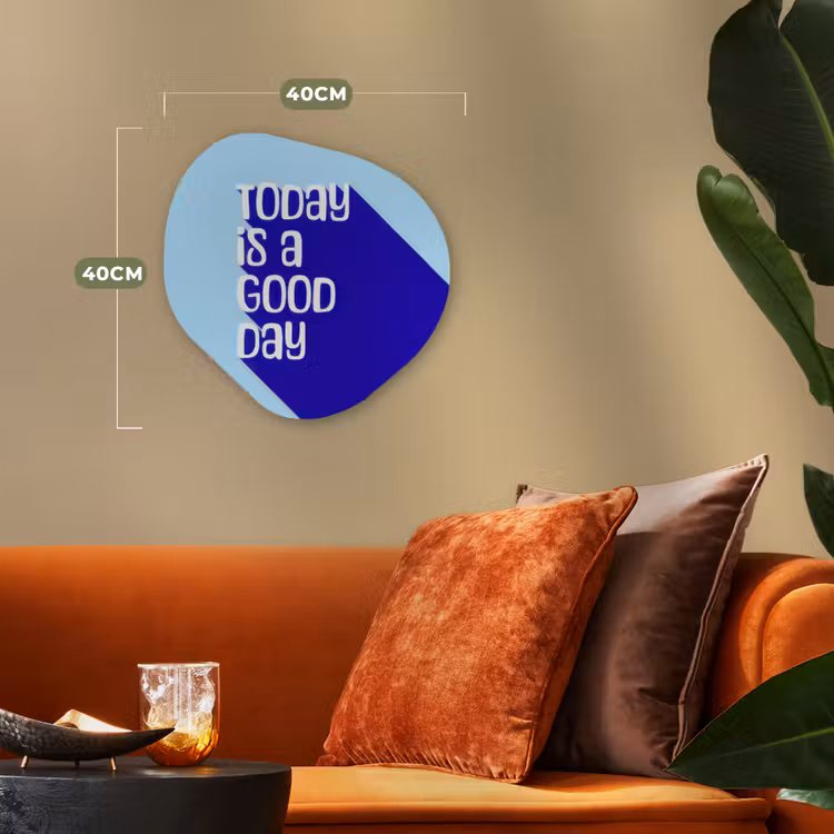Organisch schilderij - Forex - Today is a good day - Blauw - Schaduw — 4