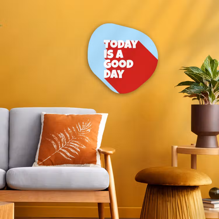 Organisch schilderij - Forex - Today is a good day - Rood - lichtblauw — 3