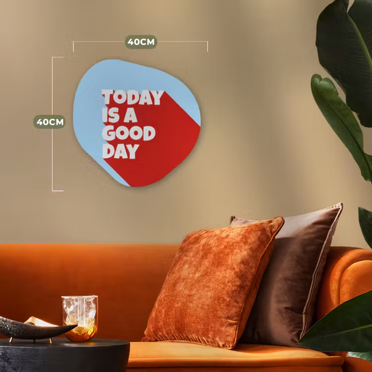 Organisch schilderij - Forex - Today is a good day - Rood - lichtblauw — 4