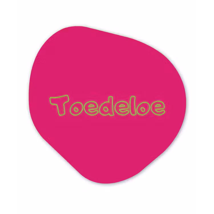 Organisch schilderij - Forex - Toedeloe - Groen - Roze — 1