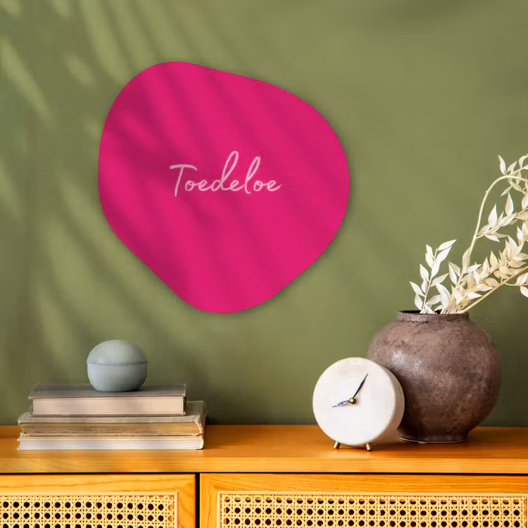 Organisch schilderij - Forex - Toedeloe - Roze — 2