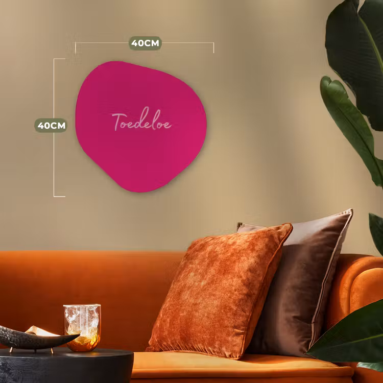 Organisch schilderij - Forex - Toedeloe - Roze — 4