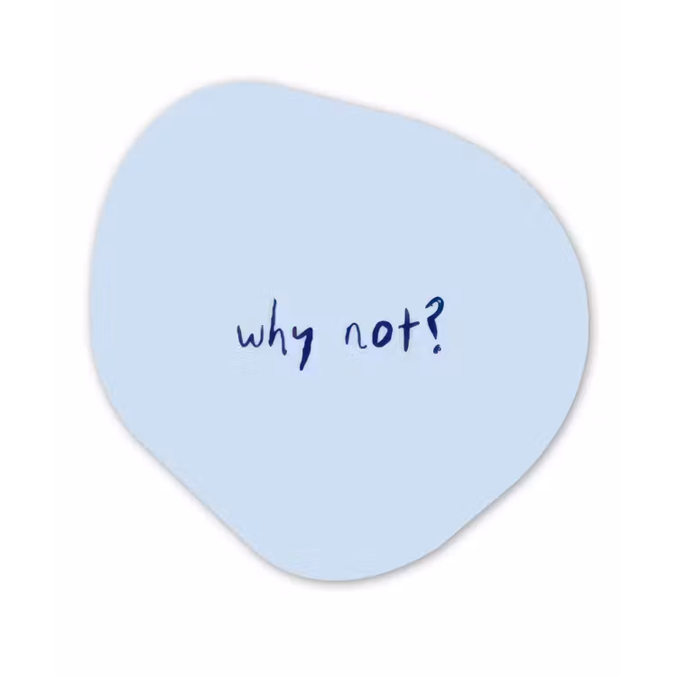 Organisch schilderij - Forex - Why not - Blauw - Donker blauw - Quote — 1