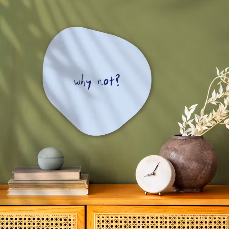 Organisch schilderij - Forex - Why not - Blauw - Donker blauw - Quote — 2