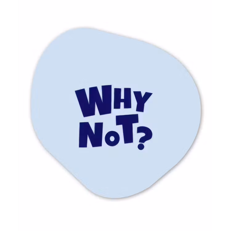 Organisch schilderij - Forex - Why not - Blauw - Licht blauw - Quote — 1