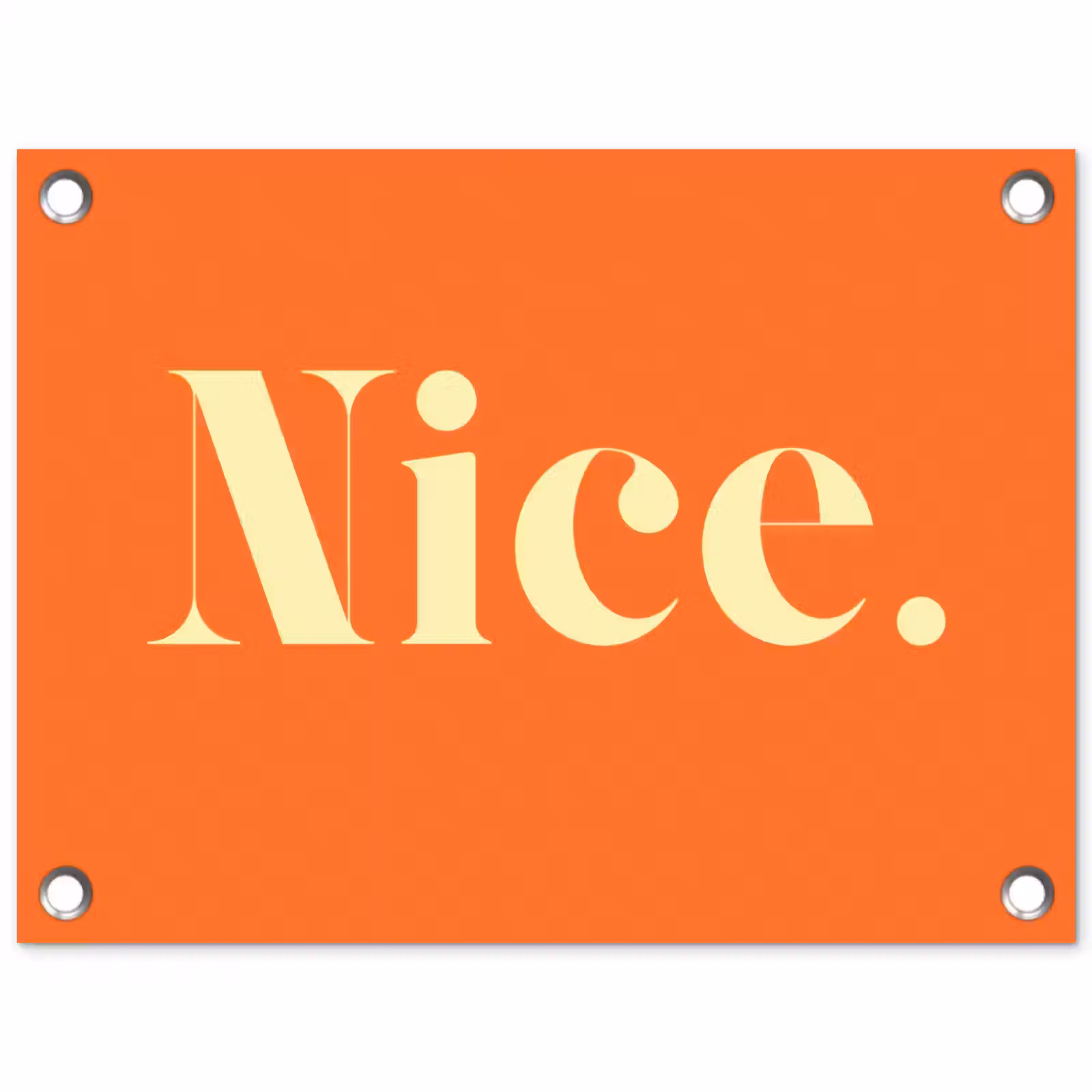 Tuinposter - Oranje - Gebroken wit - Nice — 1