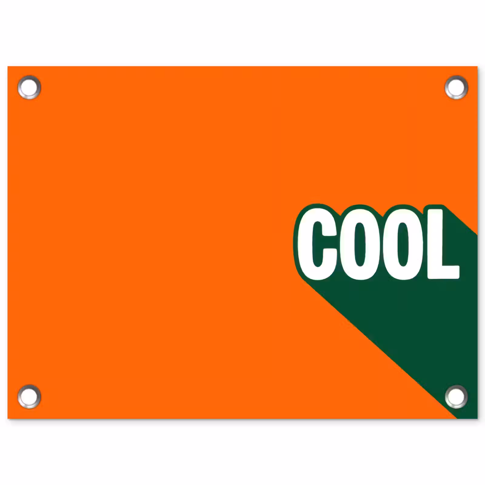 Tuinposter - Cool - Oranje - Groen — 1