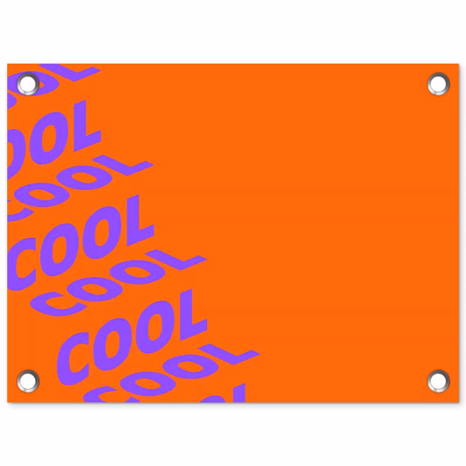 Tuinposter - Cool - Paars - Oranje — 1