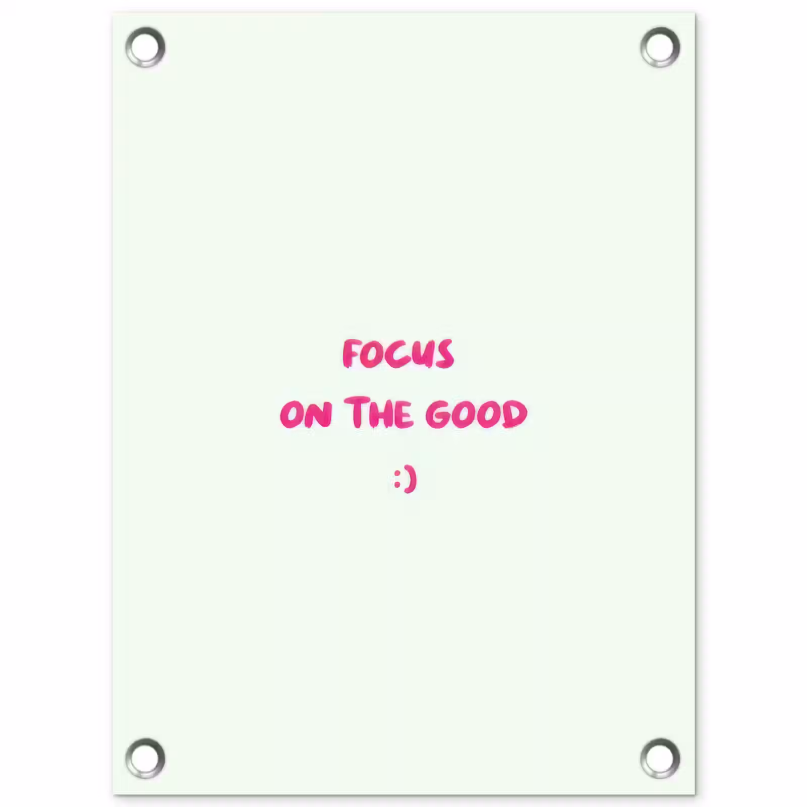 Tuinposter - Focus - Beige - Roze - Smiley — 1