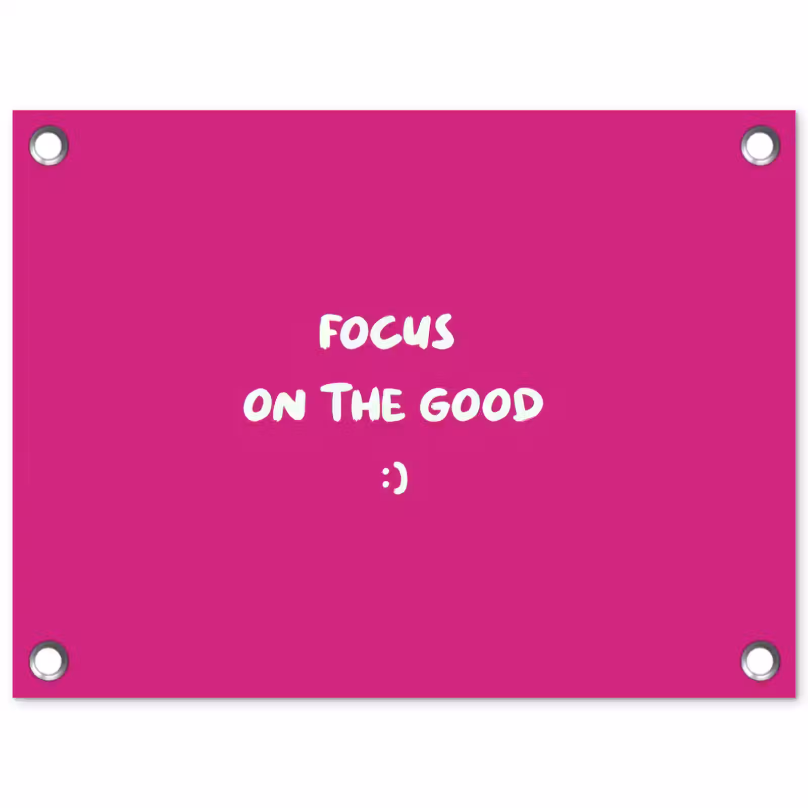 Tuinposter - Focus - Smiley - Roze — 1