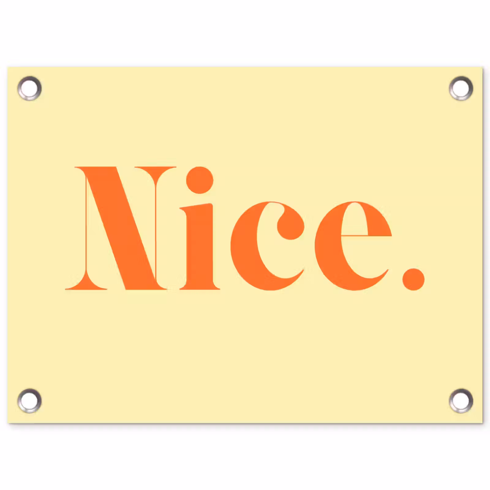 Tuinposter - Nice - Oranje - Geel - Minimalistisch — 1