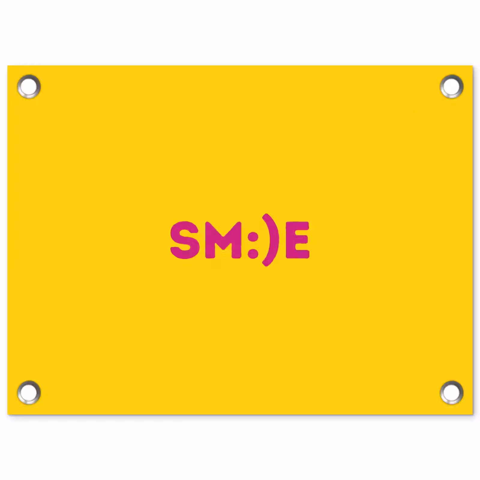 Tuinposter - Smile - Roze - Geel — 1