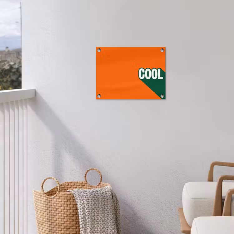 Tuinposter - Cool - Oranje - Groen — 3