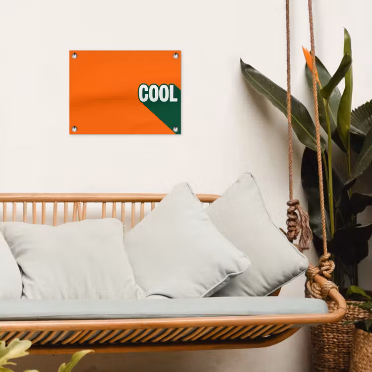 Tuinposter - Cool - Oranje - Groen — 5