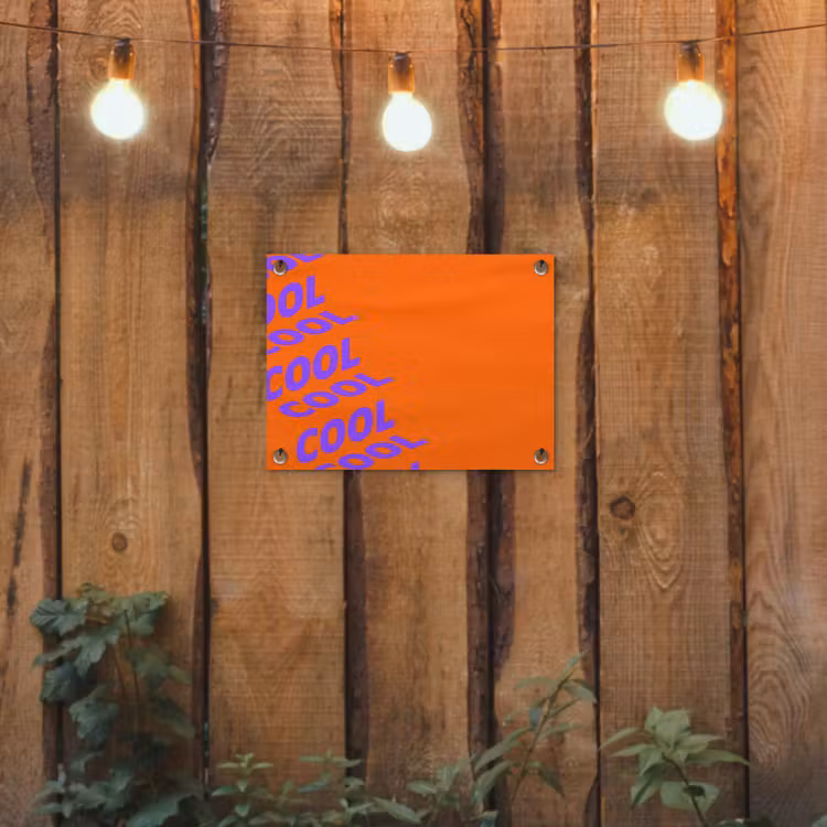 Tuinposter - Cool - Paars - Oranje — 2