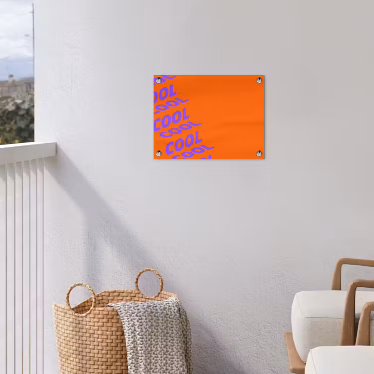 Tuinposter - Cool - Paars - Oranje — 3