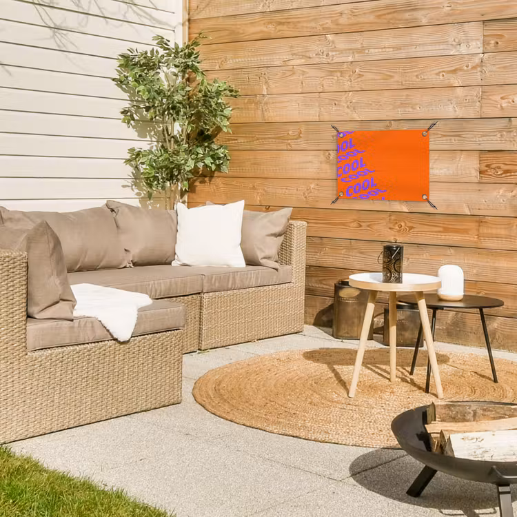 Tuinposter - Cool - Paars - Oranje — 4