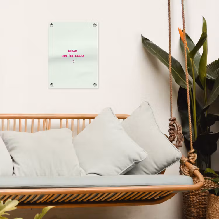 Tuinposter - Focus - Beige - Roze - Smiley — 5