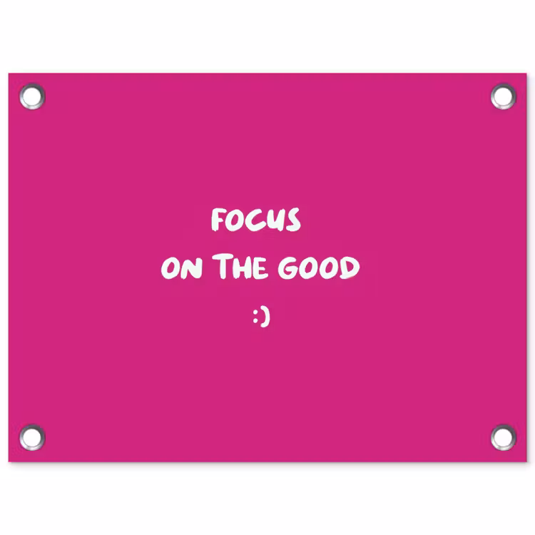 Tuinposter - Focus - Smiley - Roze — 1