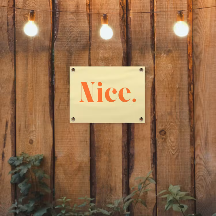 Tuinposter - Nice - Oranje - Geel - Minimalistisch — 2