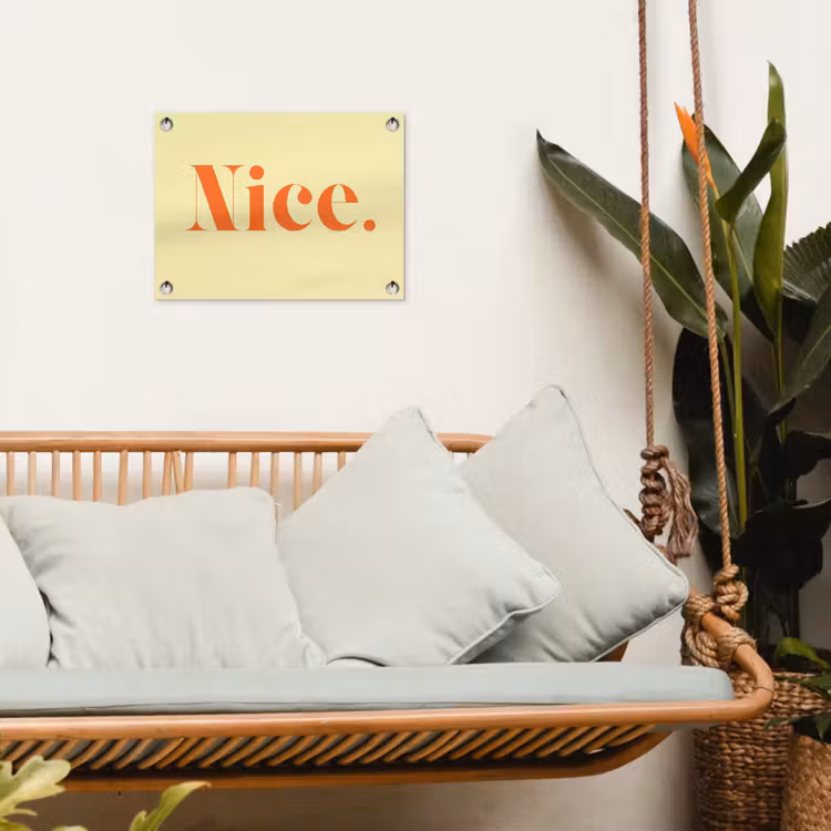 Tuinposter - Nice - Oranje - Geel - Minimalistisch — 5