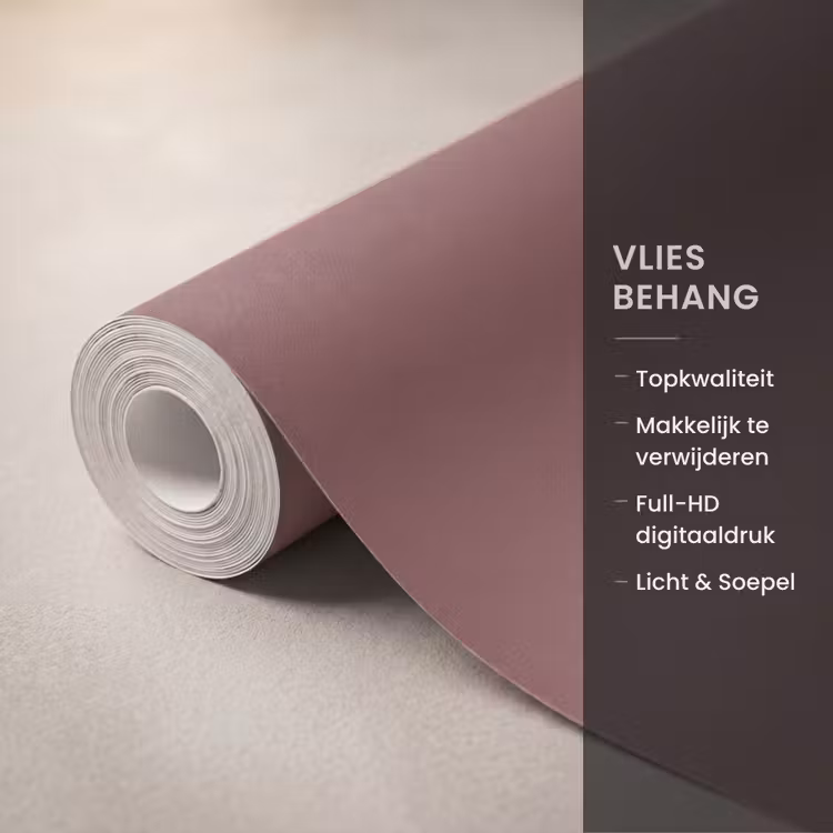 Behang - Muted - Raisin - Rood — 3